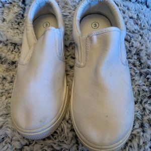 Little Girl's Cat & Jack White Slip-On Sneakers Size 3